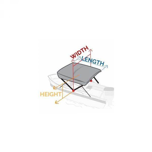 BIMINI tenda sa 3 luka 185x180x140cm plava 4690952