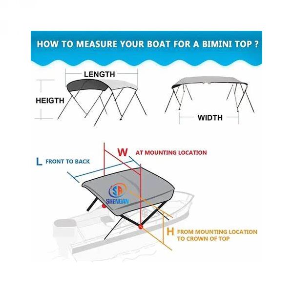 BIMINI tenda sa 3 luka 185x180x140cm plava 4690952