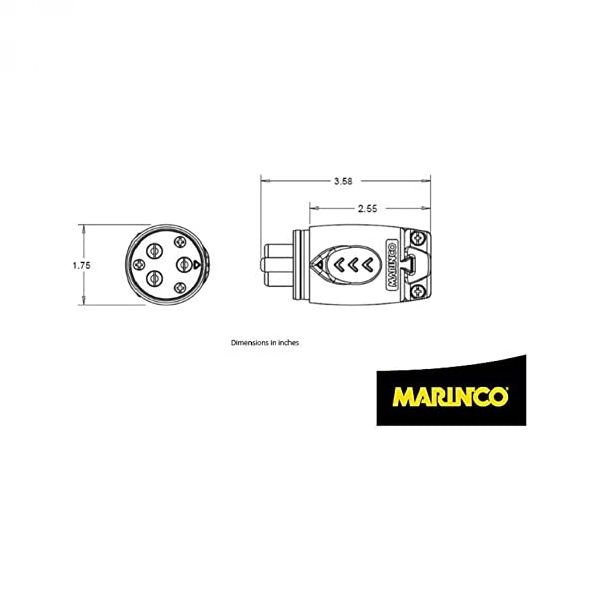 Marinco 12VCPS3 konektor struje 12-48V 70A 3 izlaza