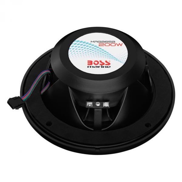 Boss Marine MRGB65B zvučnici 6,5 inch 200W par LED crni