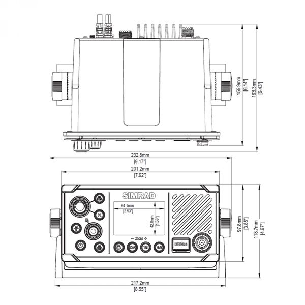 Simrad RS40-B Marine VHF radio DSC AIS RXTX primopredajnik