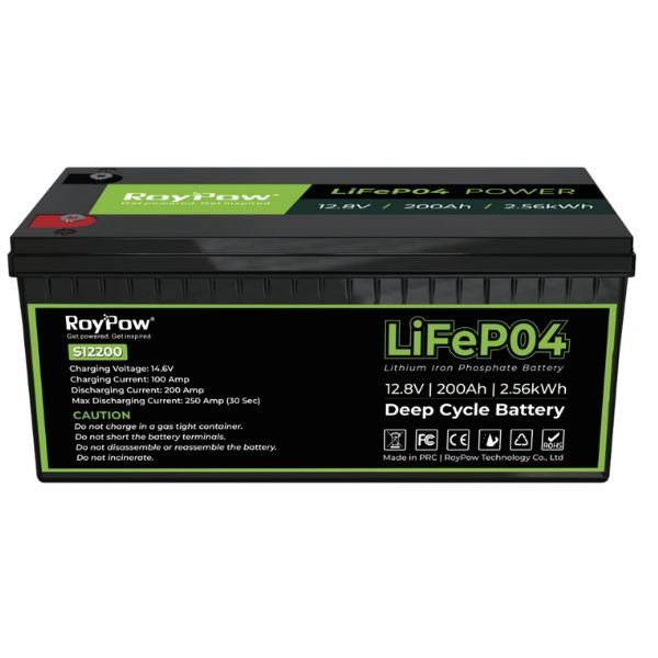 RoyPow S12200B 12.8V 200Ah LiFePO4 baterija deep cycle