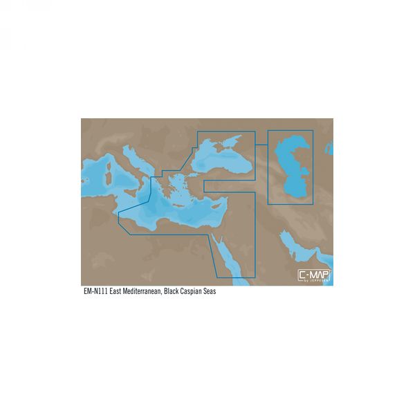 C-MAP Reveal M-EM-Y111-MS East Mediterranean, Black & Caspian Seas MAX N+
