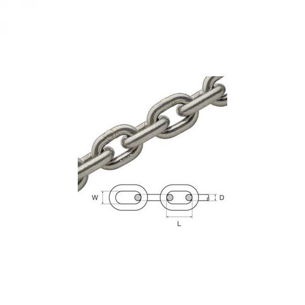 Lanac 12mm INOX AISI 316 DIN766 kalibrirani