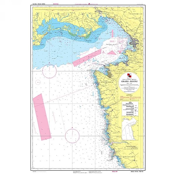 Karta pomorska 100-15 obalna Grado – Rovinj